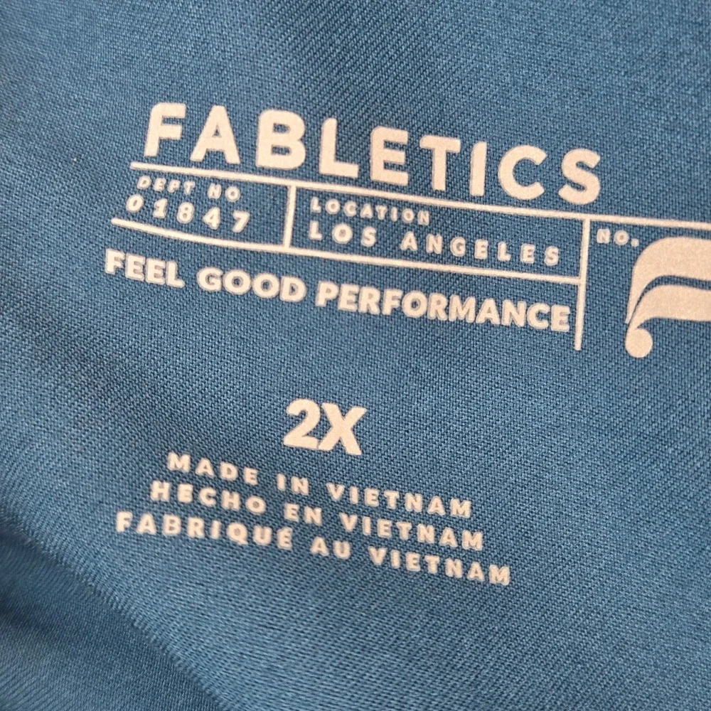 Fabletics All Shift Scrub Jogger Pants Mens 2X Caribbean Blue Medical dental Vet